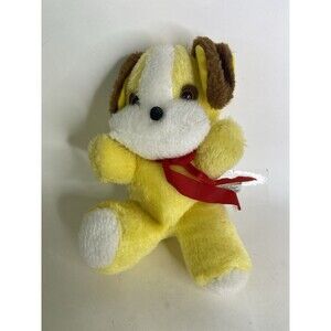 VTG Knickerbocker Yellow Dog Puppy Plush Stuffed Toy Animals of Distinction